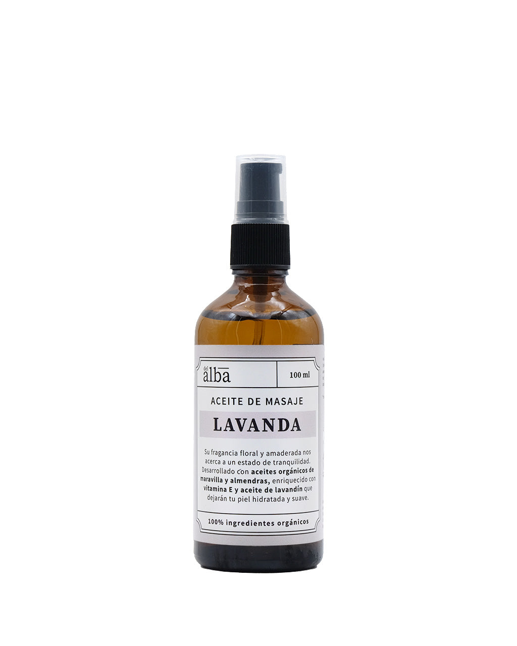 Aceite de Masaje Lavanda - 100 ml (Vegano)