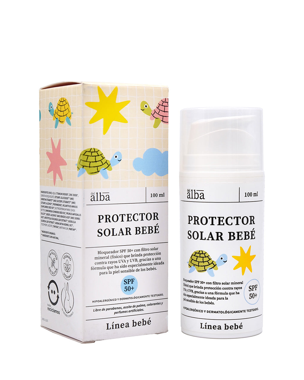 Protector Solar Bebé - 100 ml (Vegano)